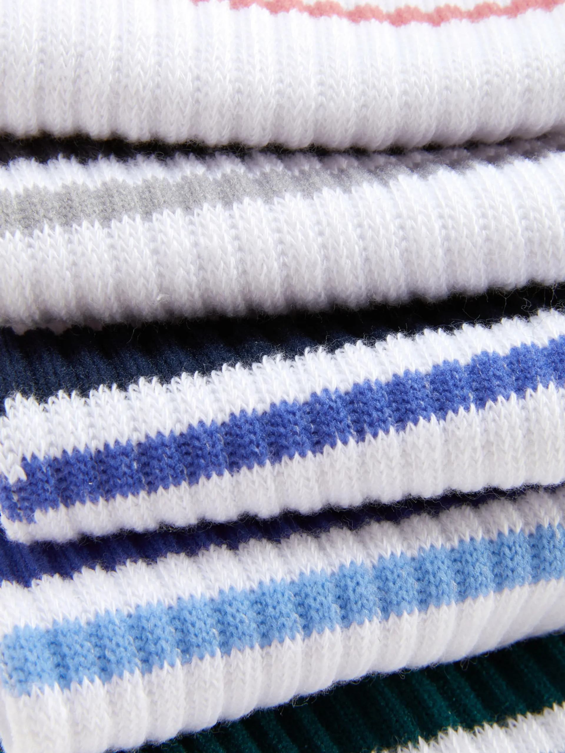 Gestreifte Crew-Socken, 5er-Pack
