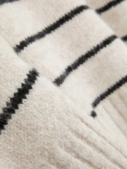 Gestreifter Pullover Mit Geradem Schnitt