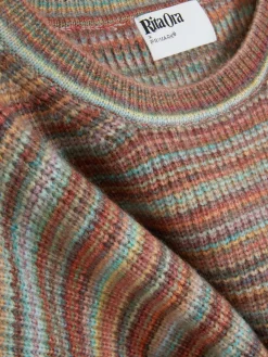 Gestreifter „Rita Ora“ Strickpullover Zum Kombinieren