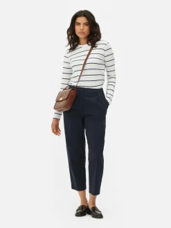 Gestreiftes Langarmtop