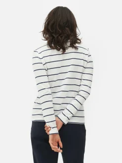 Gestreiftes Langarmtop