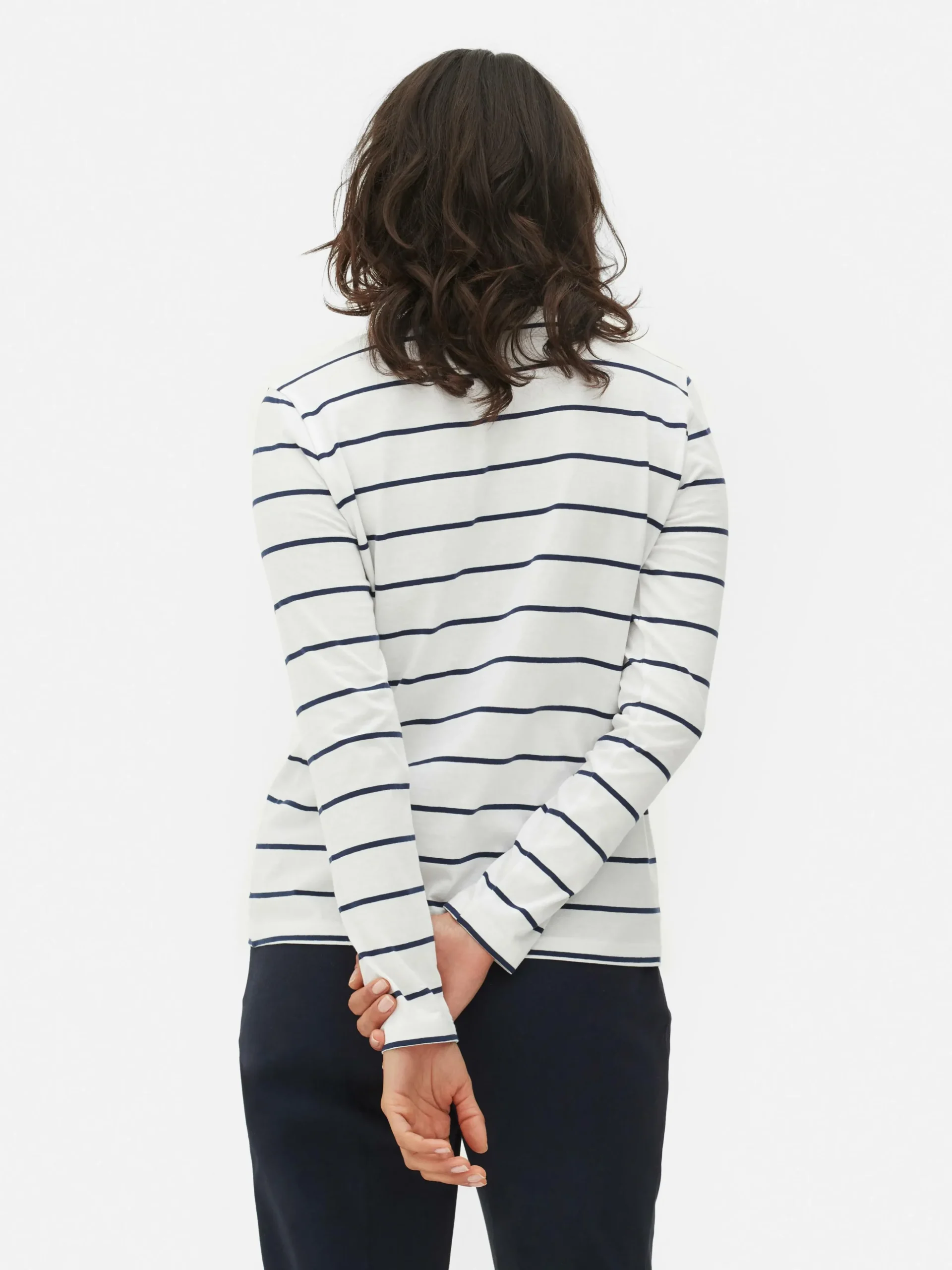 Gestreiftes Langarmtop