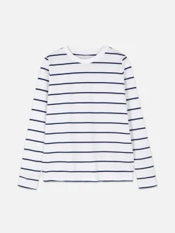 Gestreiftes Langarmtop