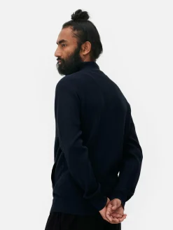 Gestrickter Cardigan Mit Reißverschluss