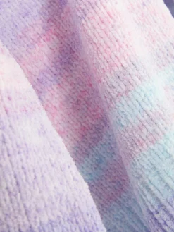 Gestricktes Hoodie Mit Regenbogenmotiv