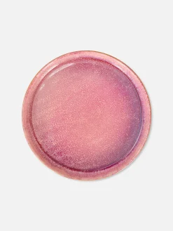 Glasierter Beilagenteller Aus Steingut