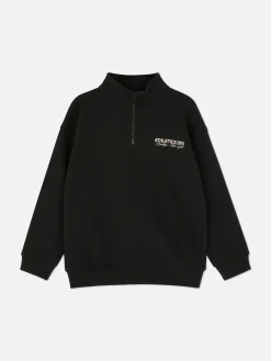 Grafik-Sweatshirt Mit Trichterkragen