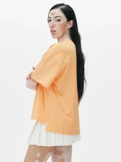 Grafik-T-Shirt Mit Geradem Schnitt