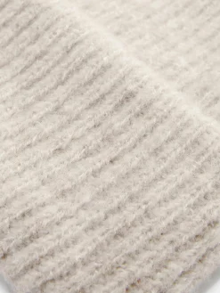 Grobstrick-Beanie Mit Umschlag