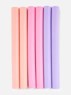 Große, Biegsame Lockenwickler, 6er-Pack