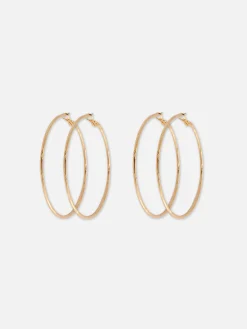 Große Creolen, 2er-Pack