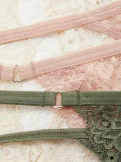 G-String-Tangas Aus Spitze, 3er-Pack