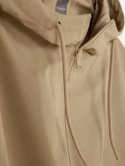 Gummierter Regenmantel Mit Kapuze