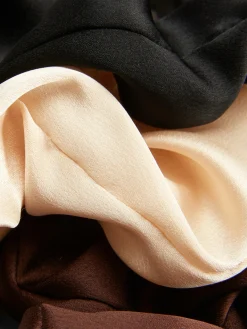 Haargummis Aus Satin, 3er-Pack