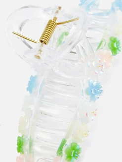 Haarklammer Mit Blumendetail In Twist-Optik