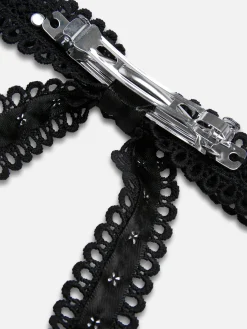 Halloween-Haarspange Mit Spitzenschleife