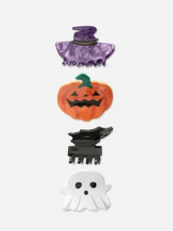 Halloween-Haarspangen, 4er-Pack