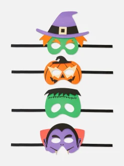 Halloween-Masken-Set, 4er-Pack