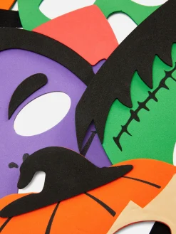 Halloween-Masken-Set, 4er-Pack