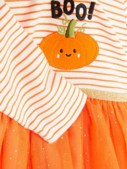 Halloween-Tutu-Kleid Mit Kürbis-Motiv