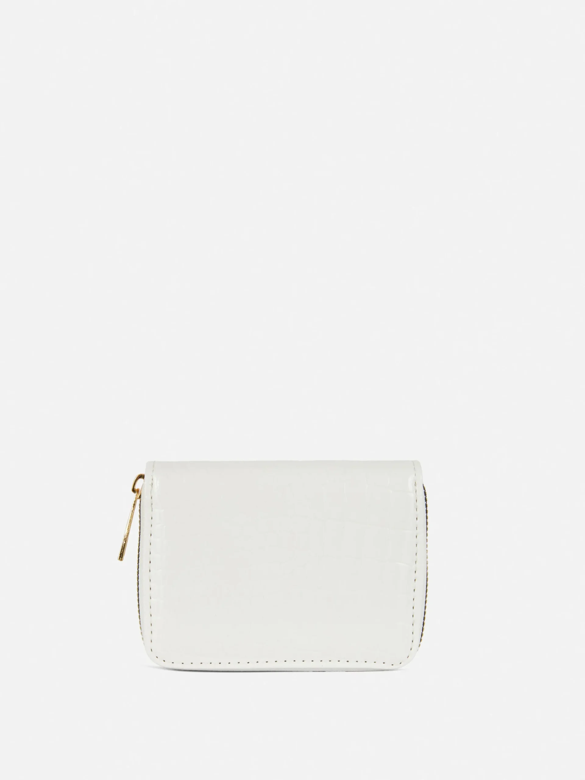 Handtasche In Kroko-Optik Mit Reißverschluss