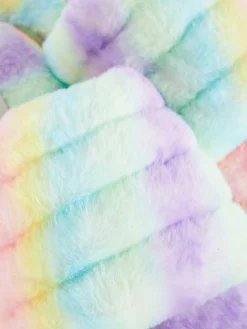 Hausschuhe Aus Kunstfell Mit Ombré-Optik