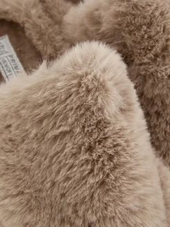 Hausschuhe Aus Kunstpelz