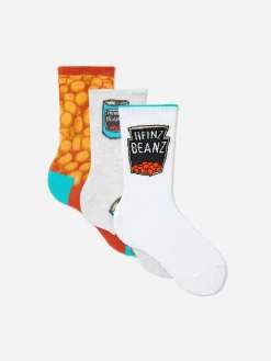 „Heinz Beanz“ Crew-Socken, 3er-Pack