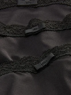 Hüftslips Aus Mikrofaser Mit Spitzenbesatz, 3er-Pack