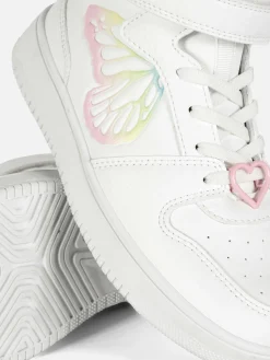 High-Top-Sneaker Mit Schmetterling In Ombré-Optik