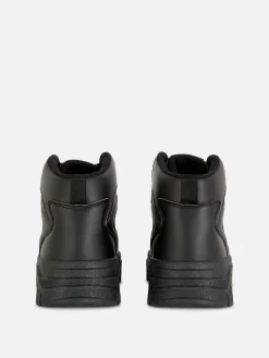 High-Top-Sneakers Mit Klobiger Sohle