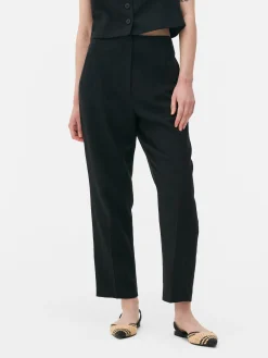 High-Waist-Hose Mit Zierstichen