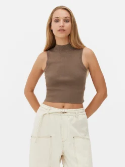 Hochgeschlossenes, Kurzes Trägertop