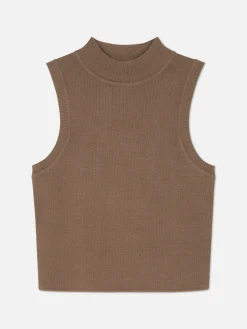 Hochgeschlossenes, Kurzes Trägertop