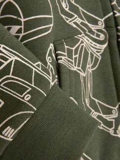 Hoodie Mit Grafik Und Reißverschluss Zum Kombinieren