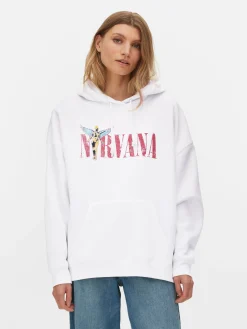 Hoodie Mit „Nirvana“ Grafik