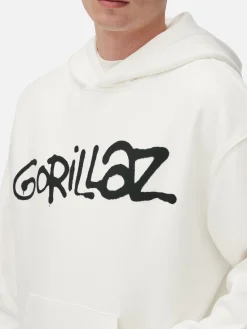 Hoodie Mit Tarnmuster Und „Gorillaz“ Grafik