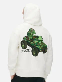 Hoodie Mit Tarnmuster Und „Gorillaz“ Grafik