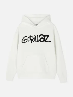 Hoodie Mit Tarnmuster Und „Gorillaz“ Grafik