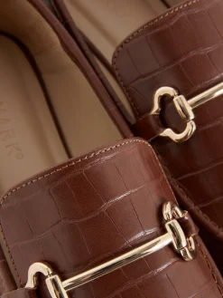 Horsebit-Loafer Aus Kunstleder