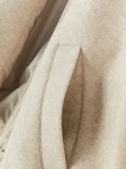 Jacke Mit Ballonsaum