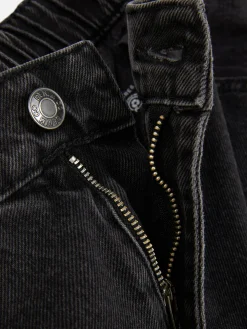 Jeans Mit Weitem Bein Und Elastikbund