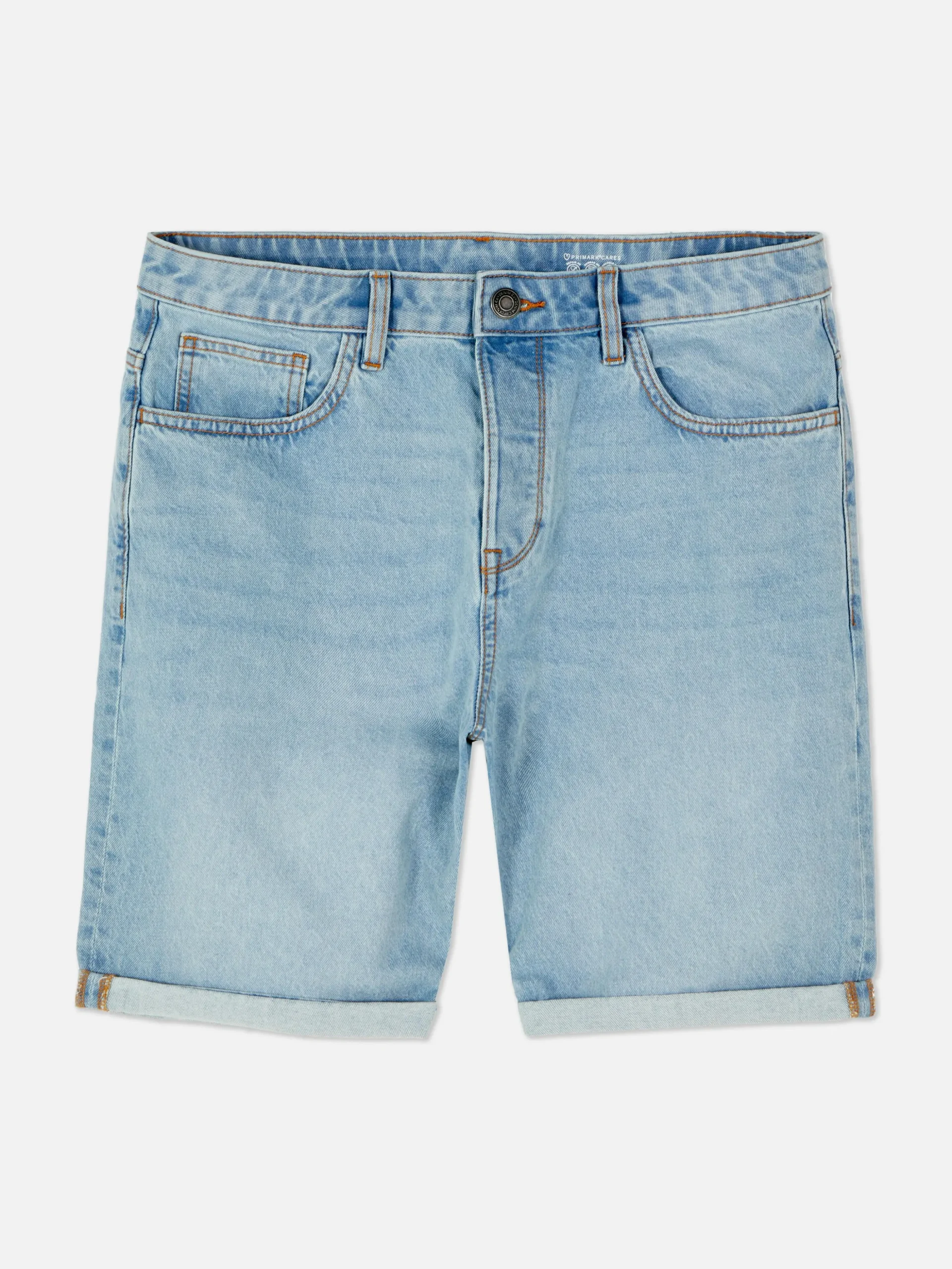 Jeansshorts Mit Geradem Bein