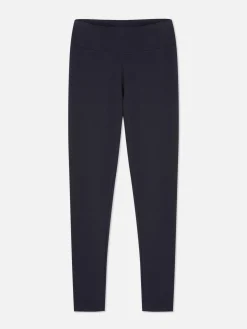 Jersey-Leggings Mit Hohem Bund