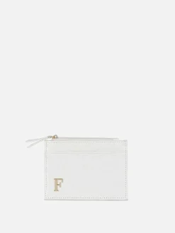 Kartenetui In Kroko-Optik Mit Initiale