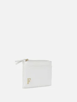 Kartenetui In Kroko-Optik Mit Initiale