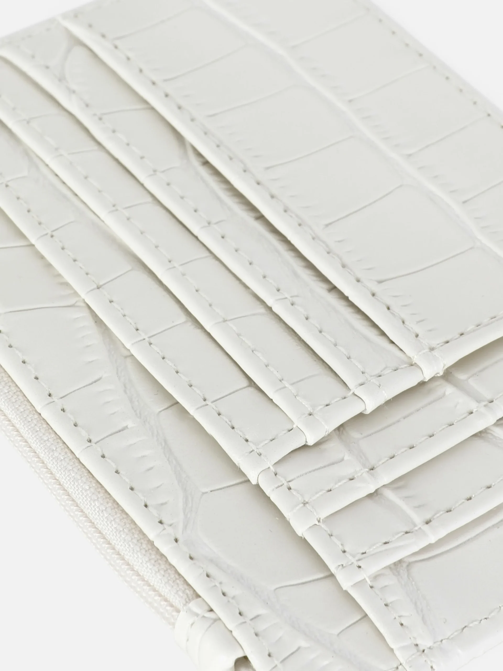 Kartenetui In Kroko-Optik Mit Initiale