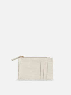 Kartenetui Mit Schlangenlederstruktur