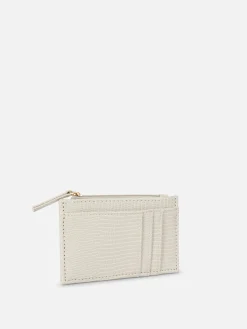 Kartenetui Mit Schlangenlederstruktur