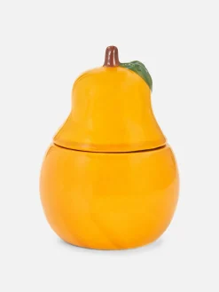 Kerze In Birnen-Optik Mit Keramik